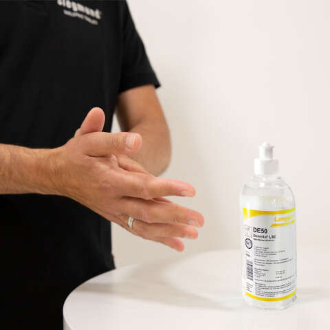 Anwendungsbeispiel Desinfektion von Händen