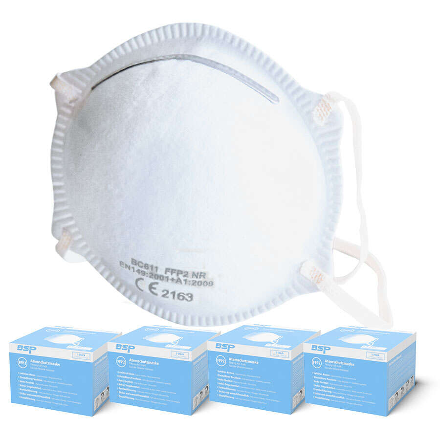 20x Masque de protection respiratoire FFP2, 7,59 €