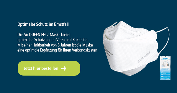 AirQueen FFP2-Maske für Verbandskasten